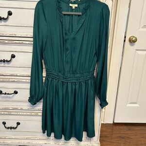 Kori Emerald Long Sleeve Dress